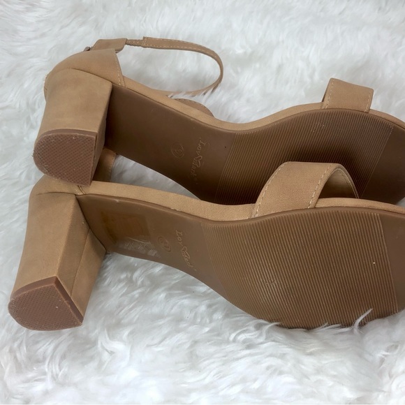 LUV MARK NIXTY WOMENS STRAPPY CHUNKY HEELS 9 - Picture 7 of 11